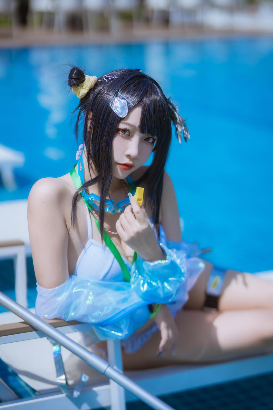 二佐Nisa – 泰拉夏日纪事 方舟羽毛笔泳装 [25P 339M]插图4