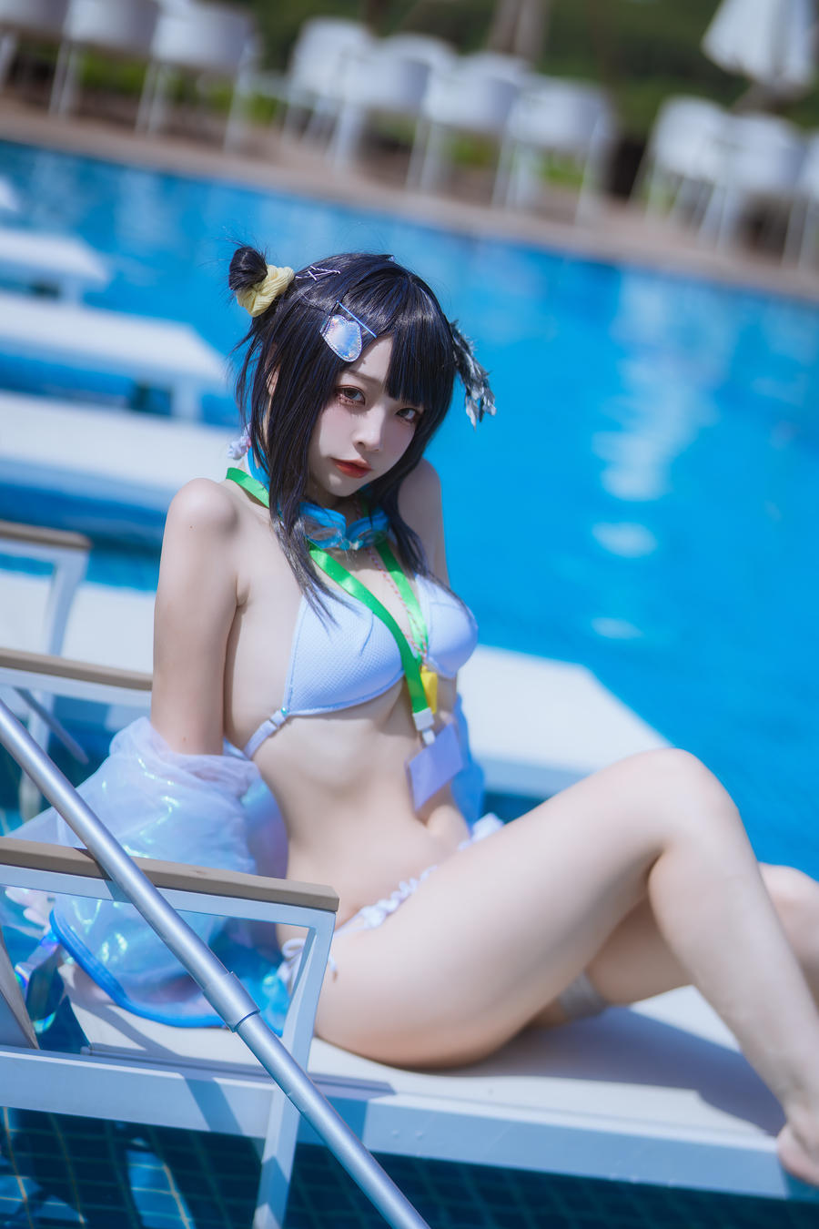 二佐Nisa – 泰拉夏日纪事 方舟羽毛笔泳装 [25P 339M]插图5