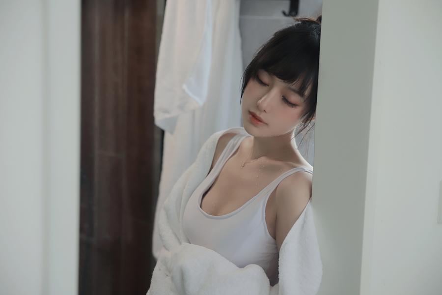 Shika小鹿鹿半透浴室写真图集|半透才是会玩插图3