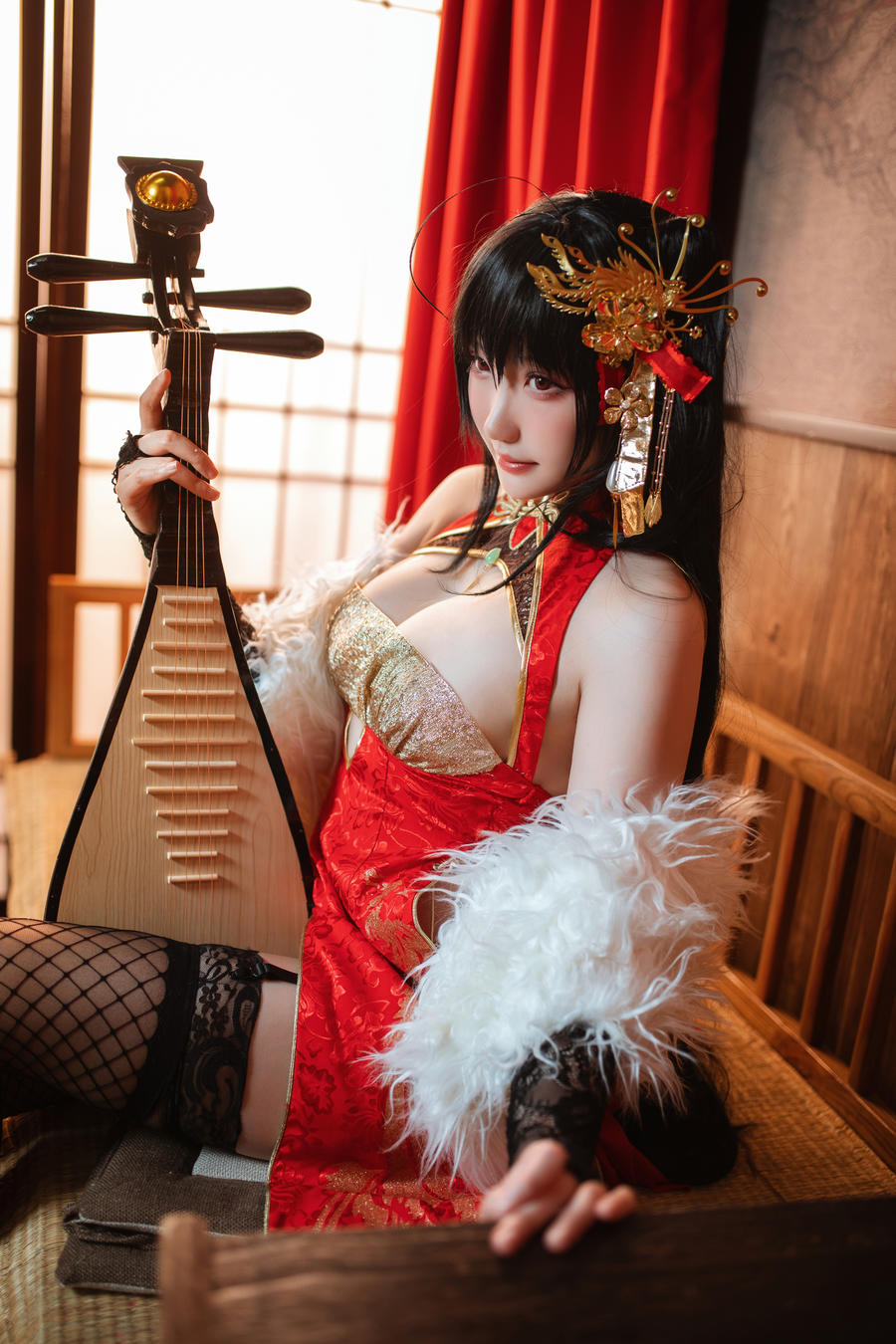 瓜希酱大凤旗袍cos图包[碧蓝航线cosplay欣赏]插图5