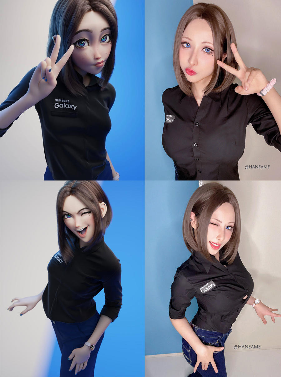 雨波_HaneAme三星虚拟助理cos图包_雨波Samcosplay图片插图3