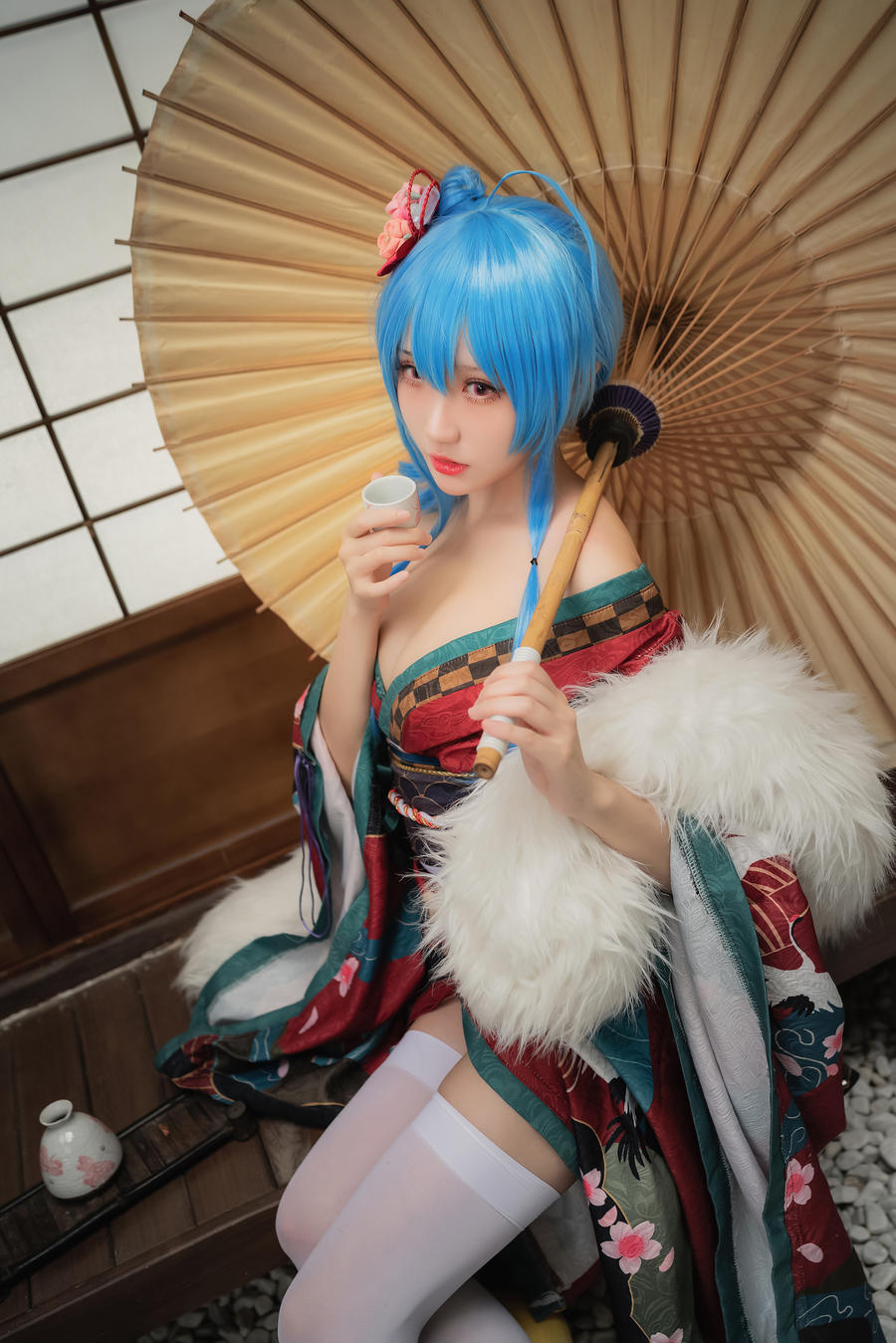 瓜希酱圣路易斯月下之饮cos正片[碧蓝航线cosplay欣赏]插图4