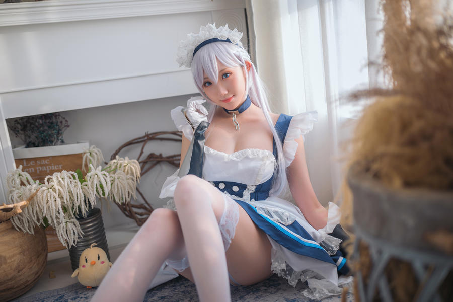瓜希酱贝尔法斯特cos图集[碧蓝航线cosplay]插图3