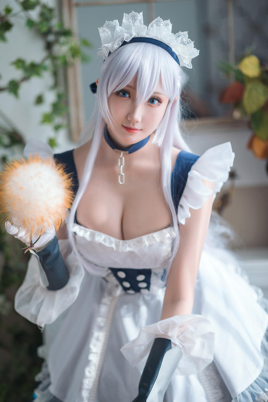 瓜希酱贝尔法斯特cos图集[碧蓝航线cosplay]插图4