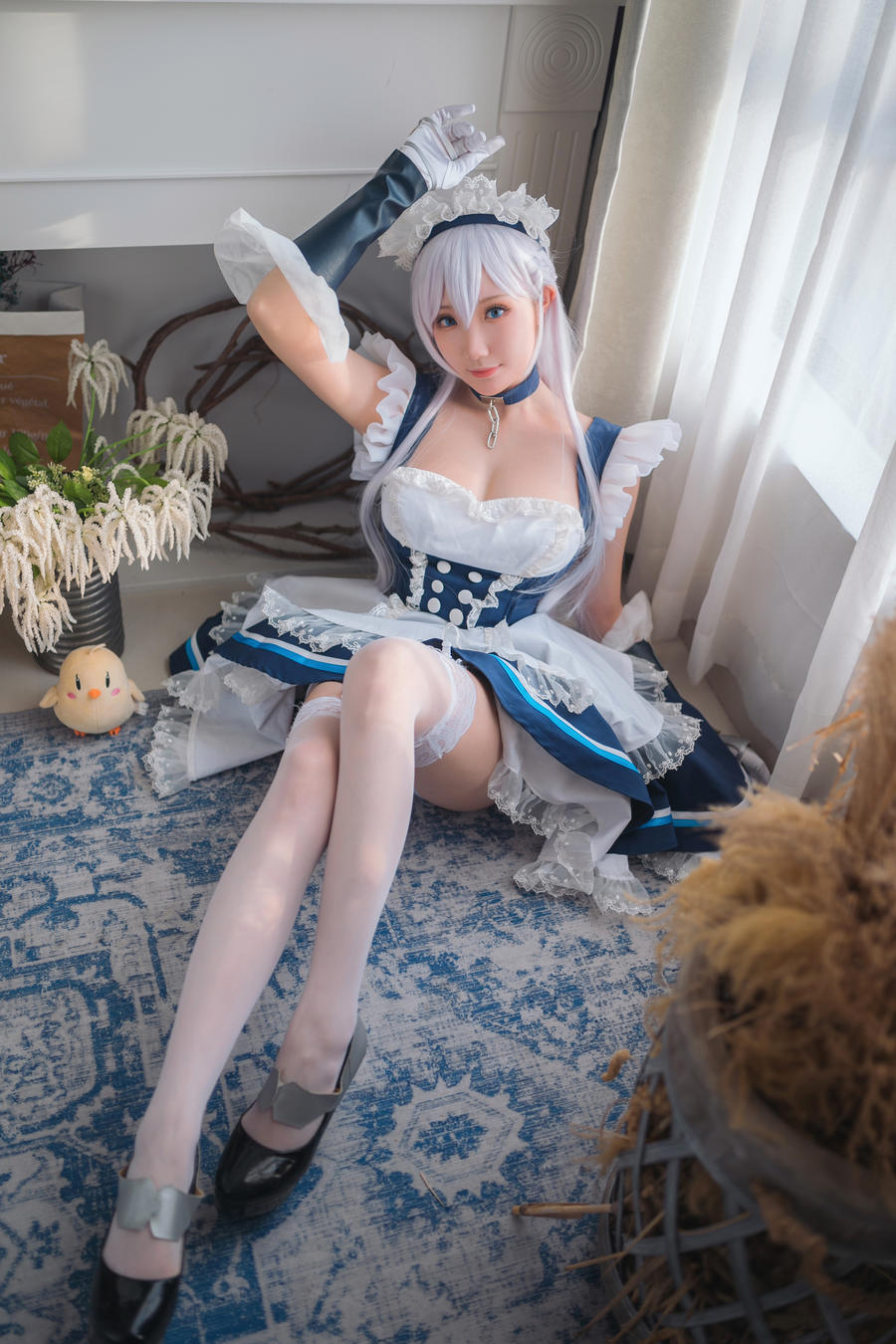 瓜希酱贝尔法斯特cos图集[碧蓝航线cosplay]插图5