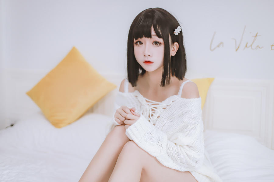 日奈娇毛衣私房写真图片包|如何让毛衣穿搭得清新养眼插图3