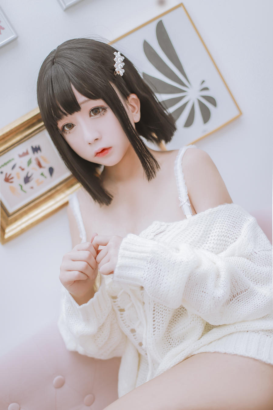 日奈娇毛衣私房写真图片包|如何让毛衣穿搭得清新养眼插图4