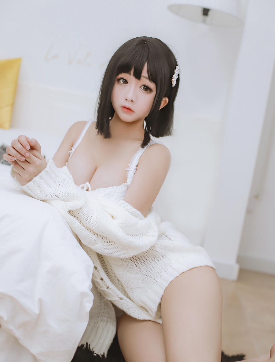 日奈娇毛衣私房写真图片包|如何让毛衣穿搭得清新养眼插图5