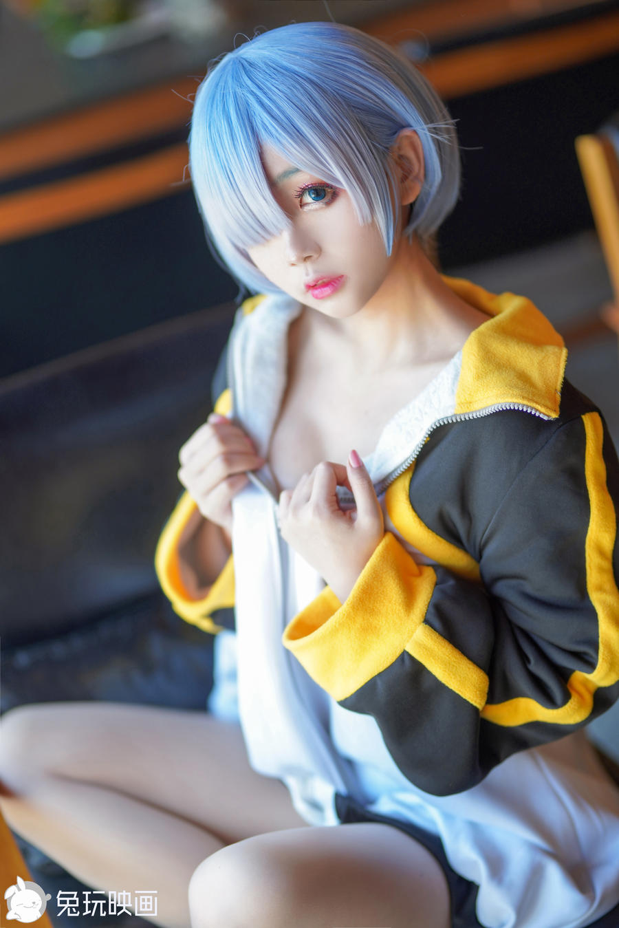 日奈娇蕾姆运动服cos写真图集|又双叒叕是cos蕾姆插图4