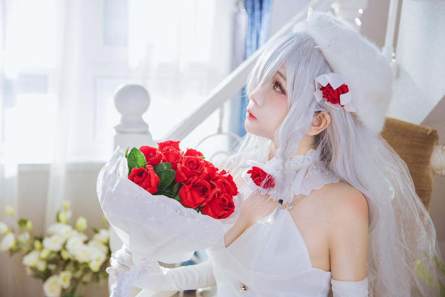 [日奈娇花嫁cos]日奈娇cosplay少女前线g36c图片包在线欣赏插图4