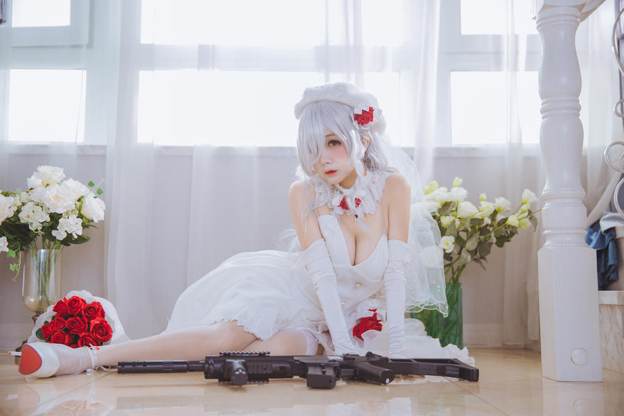 [日奈娇花嫁cos]日奈娇cosplay少女前线g36c图片包在线欣赏插图5