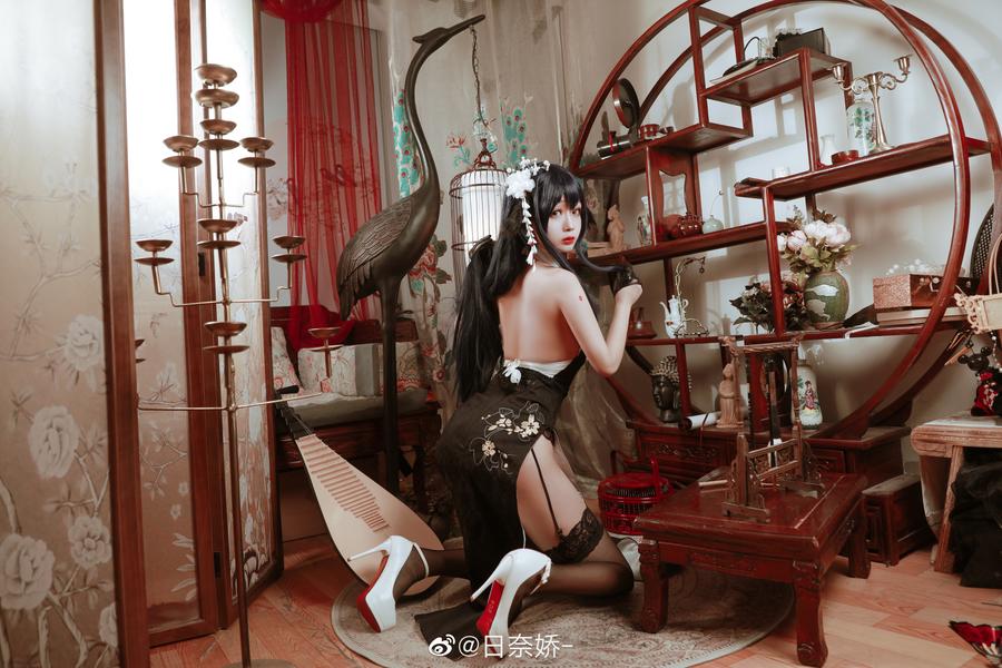 日奈娇cos碧蓝航线吾妻旗袍写真套图[椎名莜旗袍合集]插图3