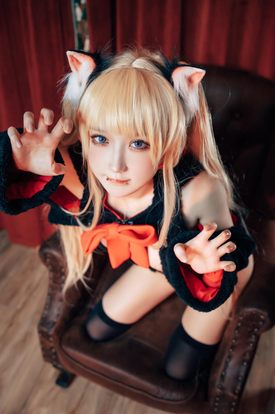 阿包也是兔娘小猫咪cos写真图集|不准你有坏心眼插图3