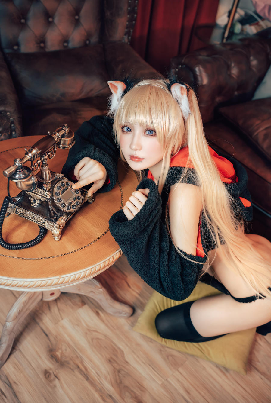 阿包也是兔娘小猫咪cos写真图集|不准你有坏心眼插图4