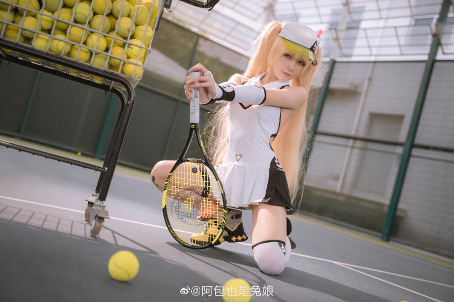 阿包也是兔娘贝奇网球服cos图集[碧蓝航线cosplay欣赏]插图3
