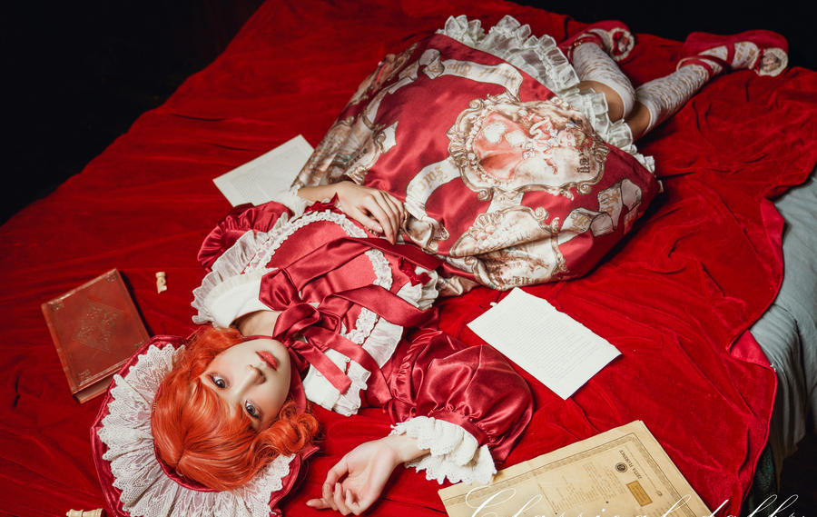 阿包也是兔娘lolita红裙2写真图包|上一套不喜欢吗？要不看看这几套插图5