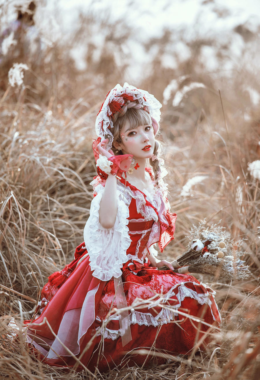 阿包也是兔娘lolita红裙的图片|总有一款洛丽塔会让你喜欢插图3