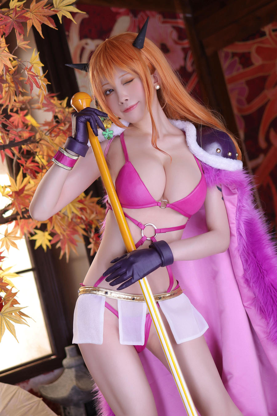 水淼Aqua娜美cos图片全集[航海王cosplay]插图3