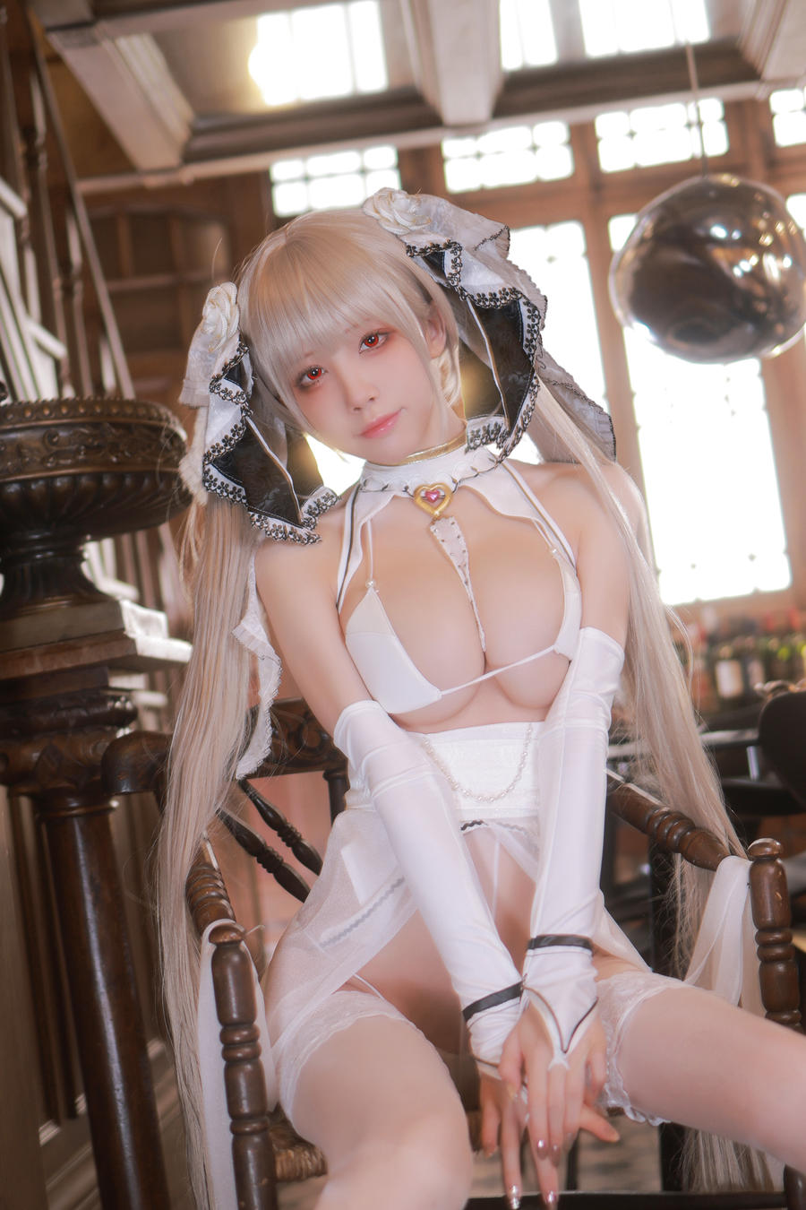 水淼Aqua可畏官方设定礼服cos图包[碧蓝航线cosplay]插图3