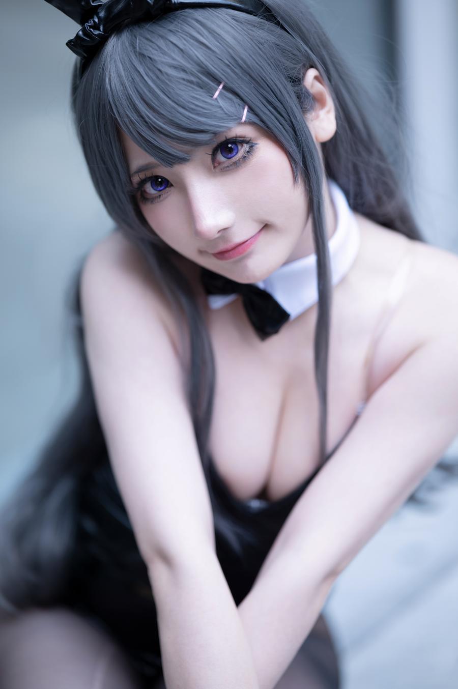 是三不是世w麻衣学姐兔女郎cos套图[CP29mini]插图5