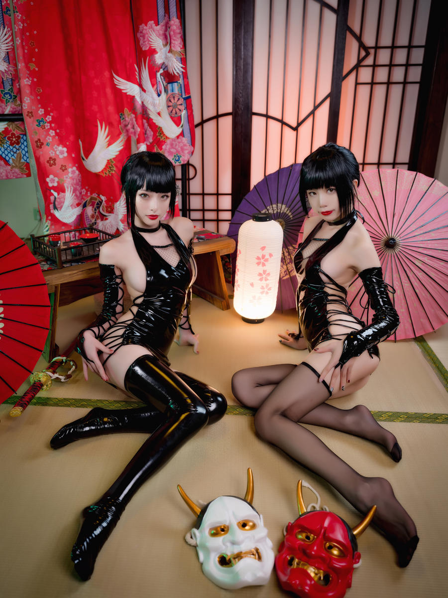 水淼aqua×清水由乃忍者双人cos图包插图3
