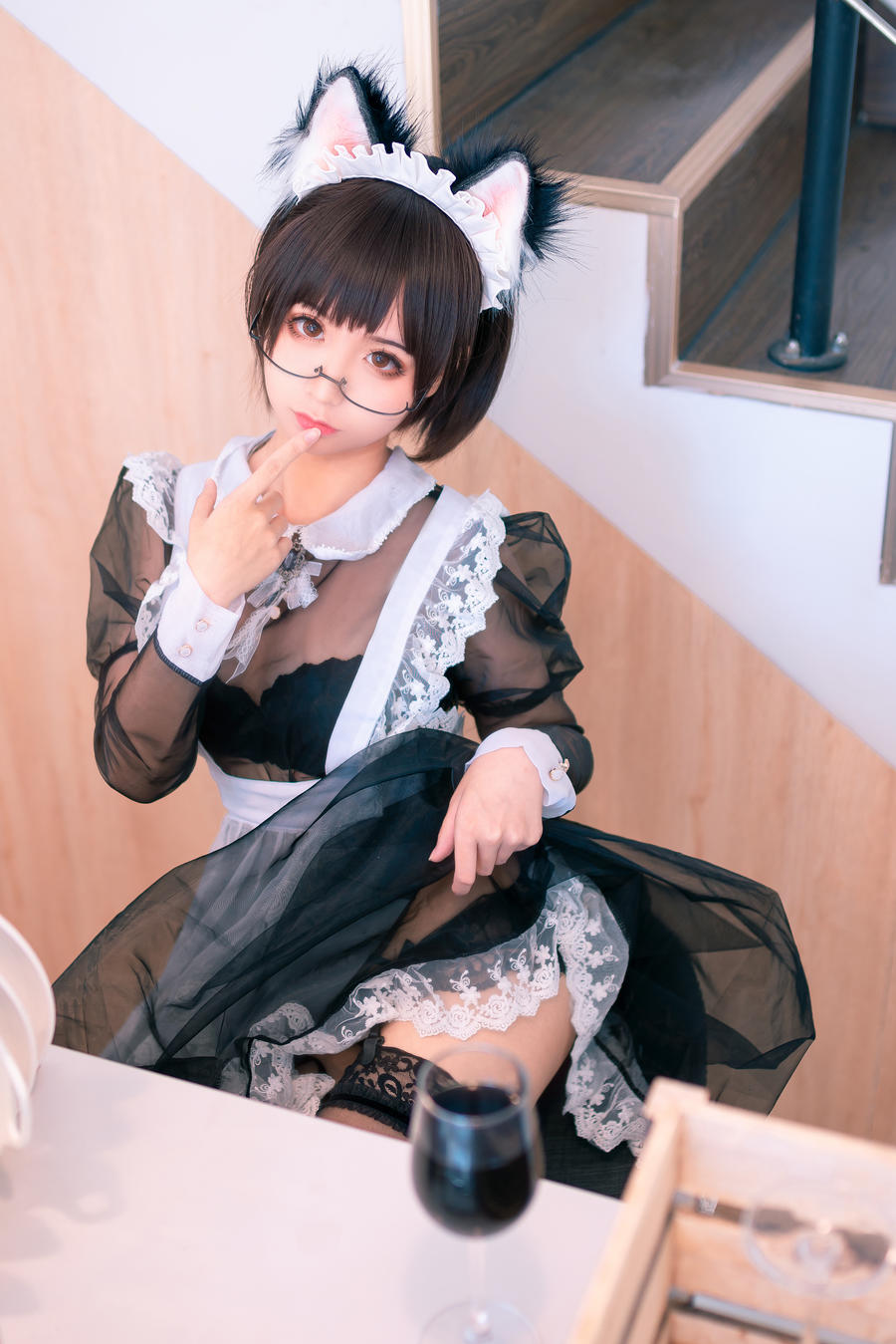 蠢沫沫女仆萝莉写真图片[蠢沫沫女仆cos]插图3