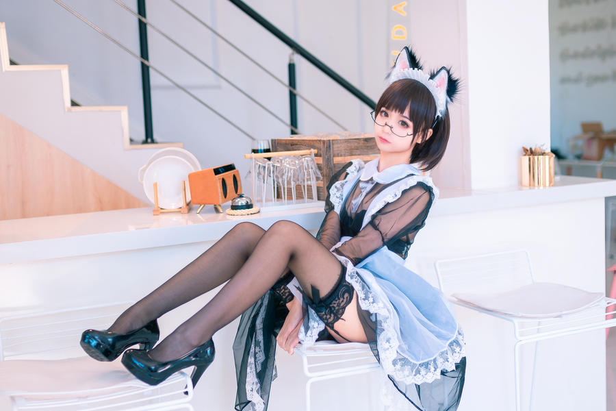 蠢沫沫女仆萝莉写真图片[蠢沫沫女仆cos]插图4