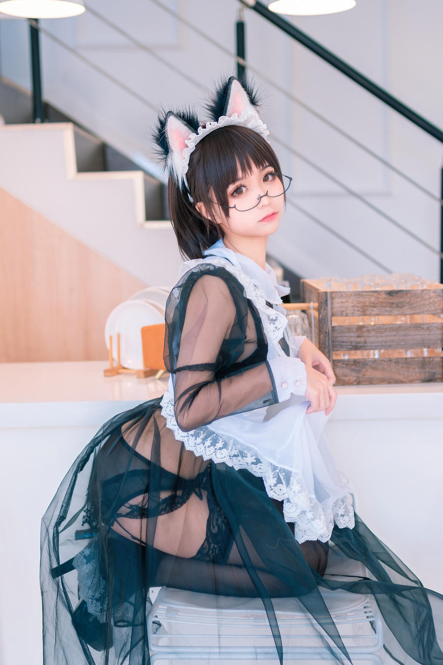 蠢沫沫女仆萝莉写真图片[蠢沫沫女仆cos]插图5