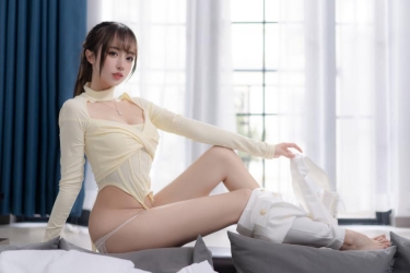 过期米线线喵兽耳乳胶泳装写真图包[过期米线泳装写真]插图