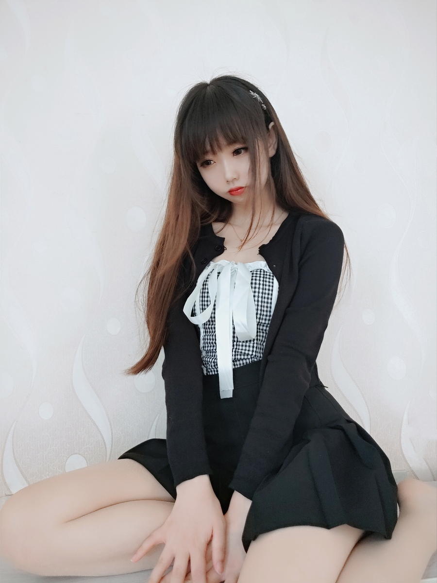 雪琪SAMA肉丝连衣裙写真图包[雪琪SAMA视频图集]插图3