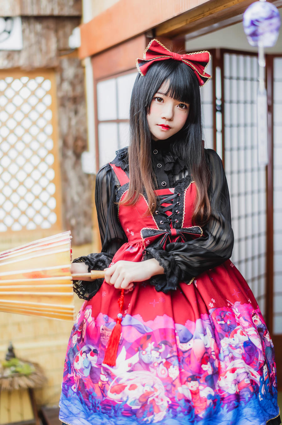 桜桃喵和风Lolita写真图集[桜桃喵图片]插图5
