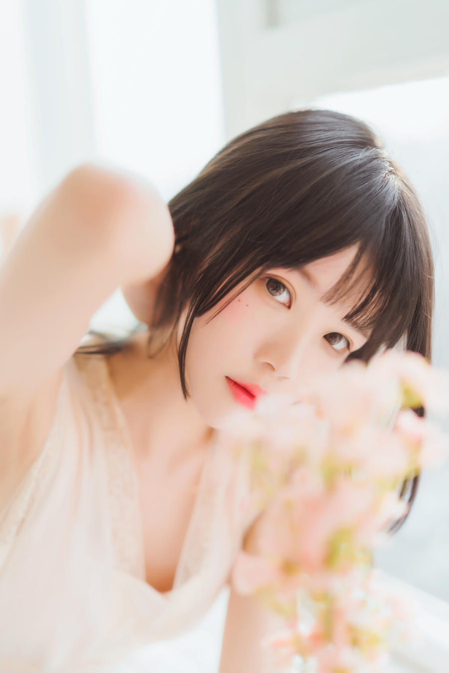 [桜桃喵写真图片]桜桃喵纯白喵呀写真图包插图7
