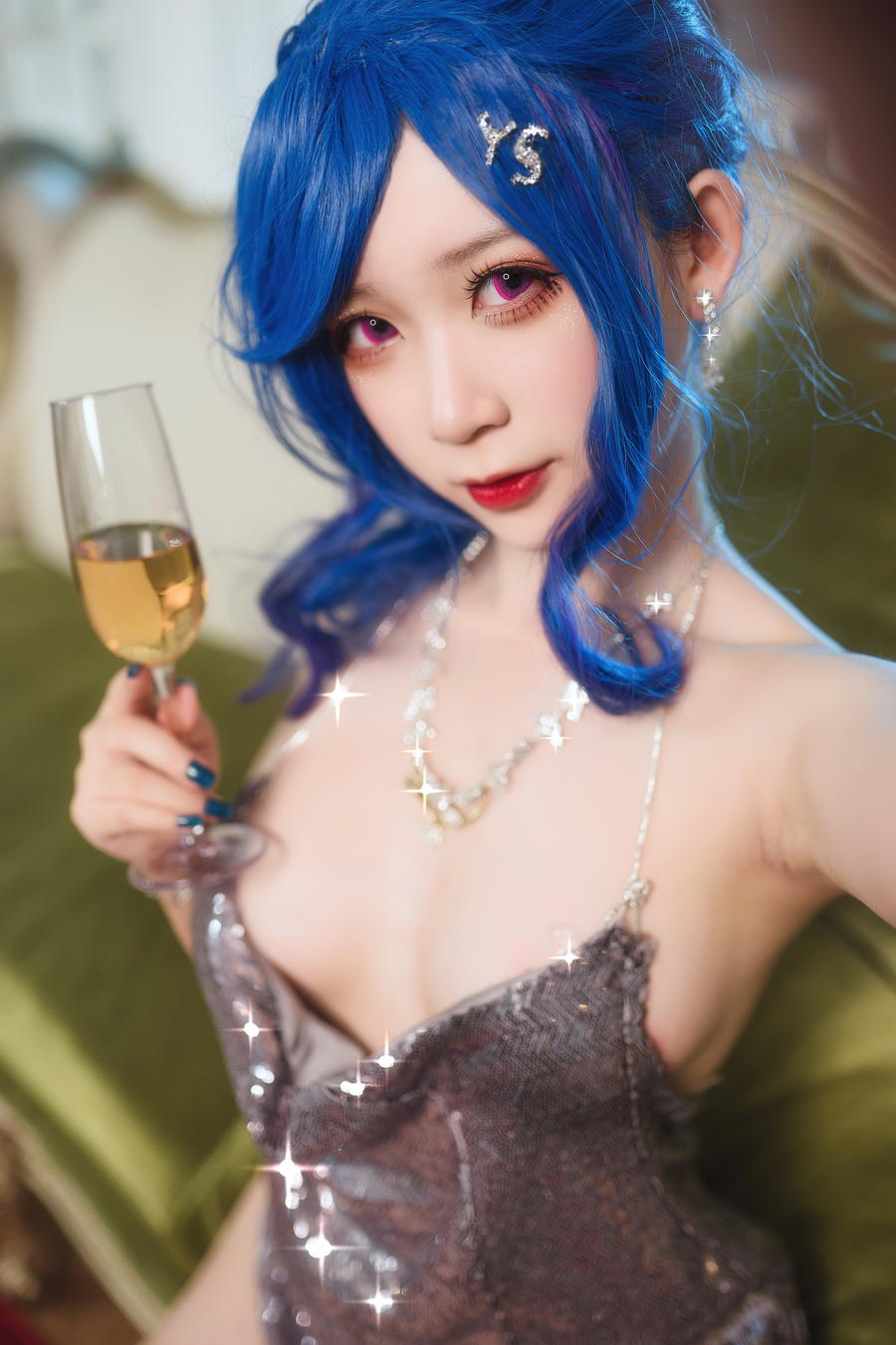 [樱落酱w图包]coser樱落酱w圣路易斯礼服cos作品集图片[碧蓝航线]插图5